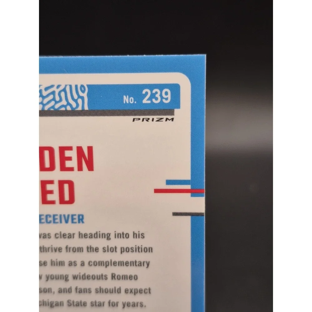 Jayden Reed 2023 Donruss Optic Blue Star Emoji SSP Rated Rookie Packers #239